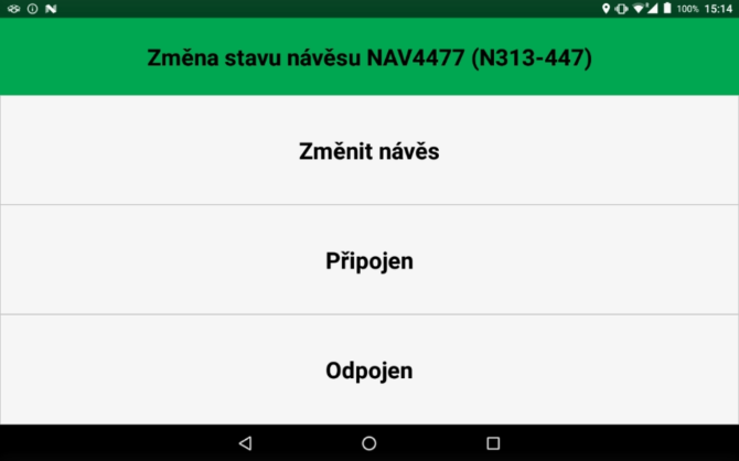 Zm�na stavu n�v�su